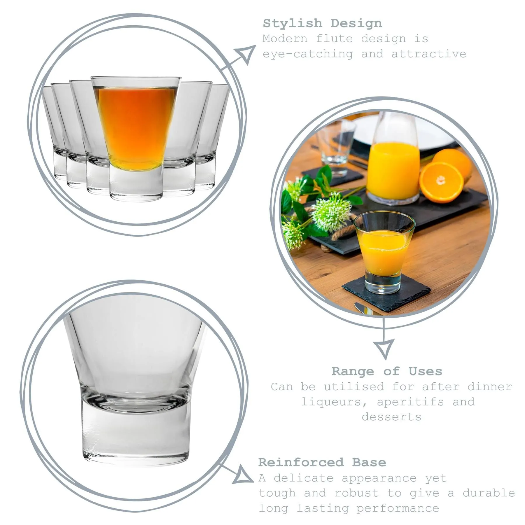 150ml Ypsilon Whisky Glasses - Pack of Six - By Bormioli Rocco