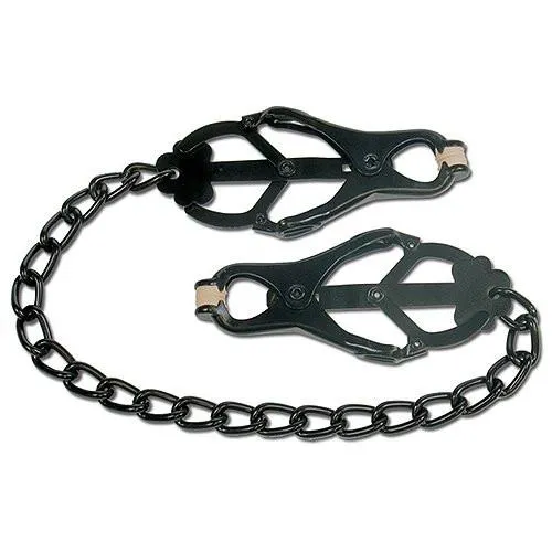 1631DL      <b>BOGO!</b> Dark Pleasures Blackline Japanese Clover Nipple Clamps
