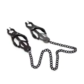 1631DL      <b>BOGO!</b> Dark Pleasures Blackline Japanese Clover Nipple Clamps