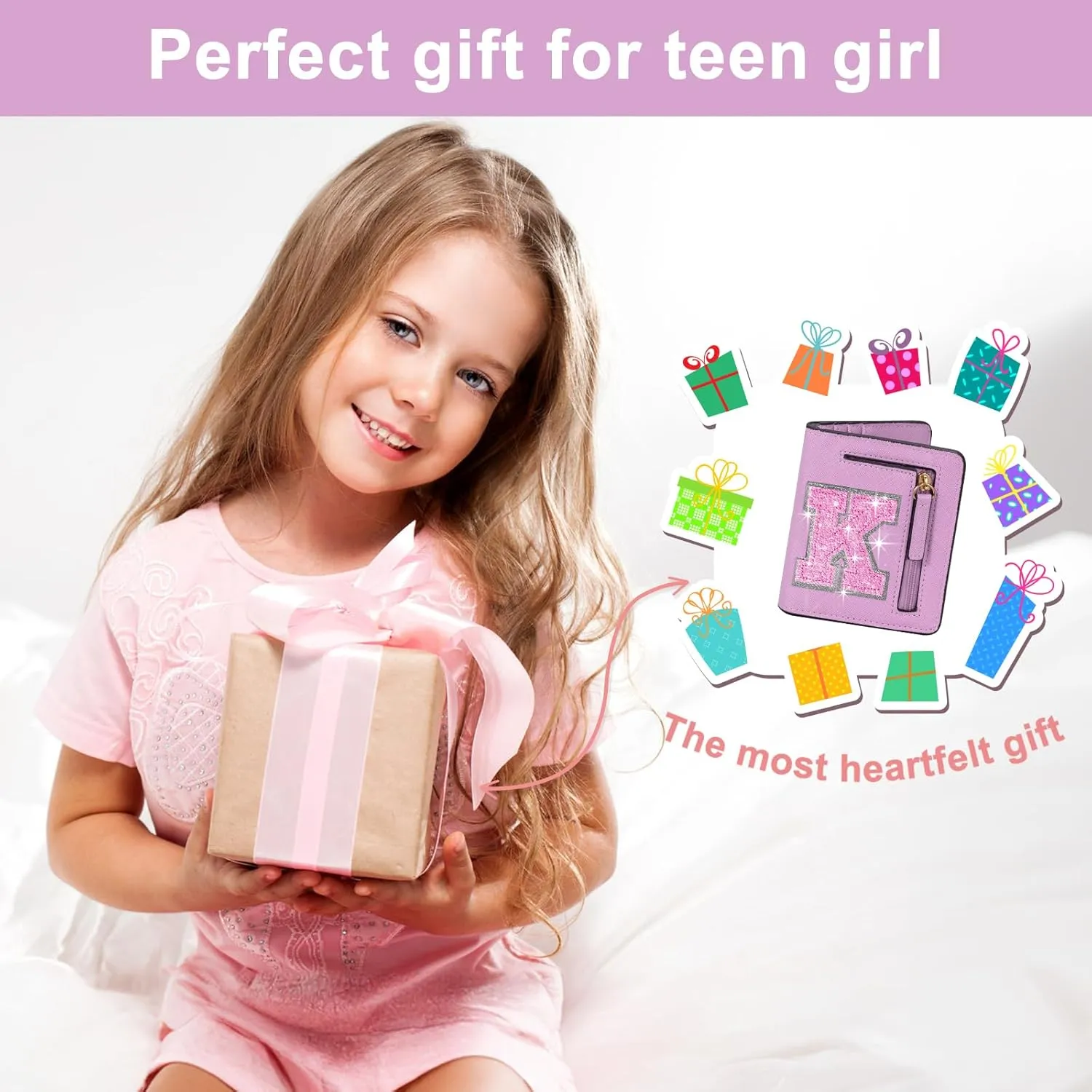 8 9 10 11 12 13 14 Year Old Teen Girl Birthday Gift Kids Wallet Girls Wallet Rfid Wallet Women Preppy Stuff for Girl