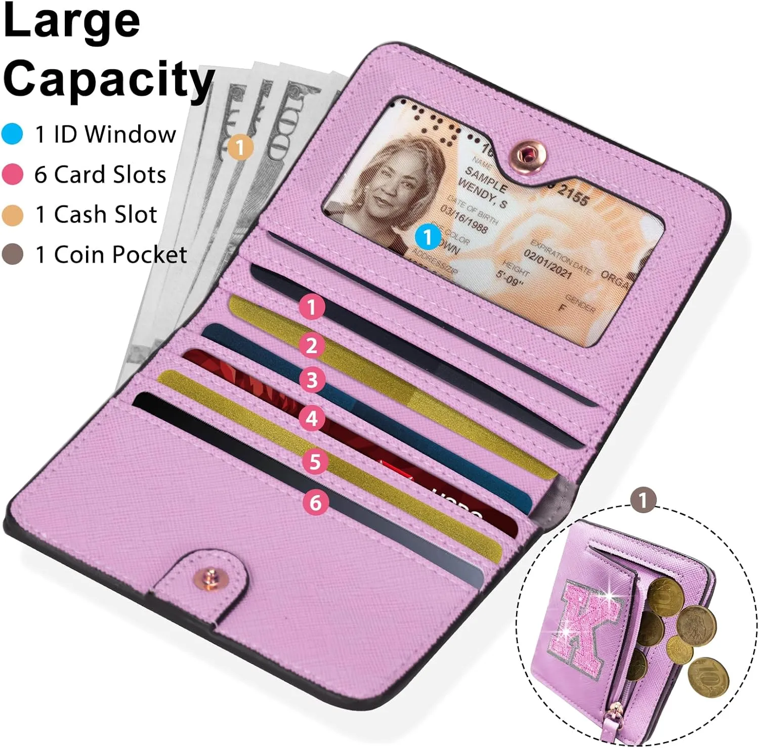8 9 10 11 12 13 14 Year Old Teen Girl Birthday Gift Kids Wallet Girls Wallet Rfid Wallet Women Preppy Stuff for Girl