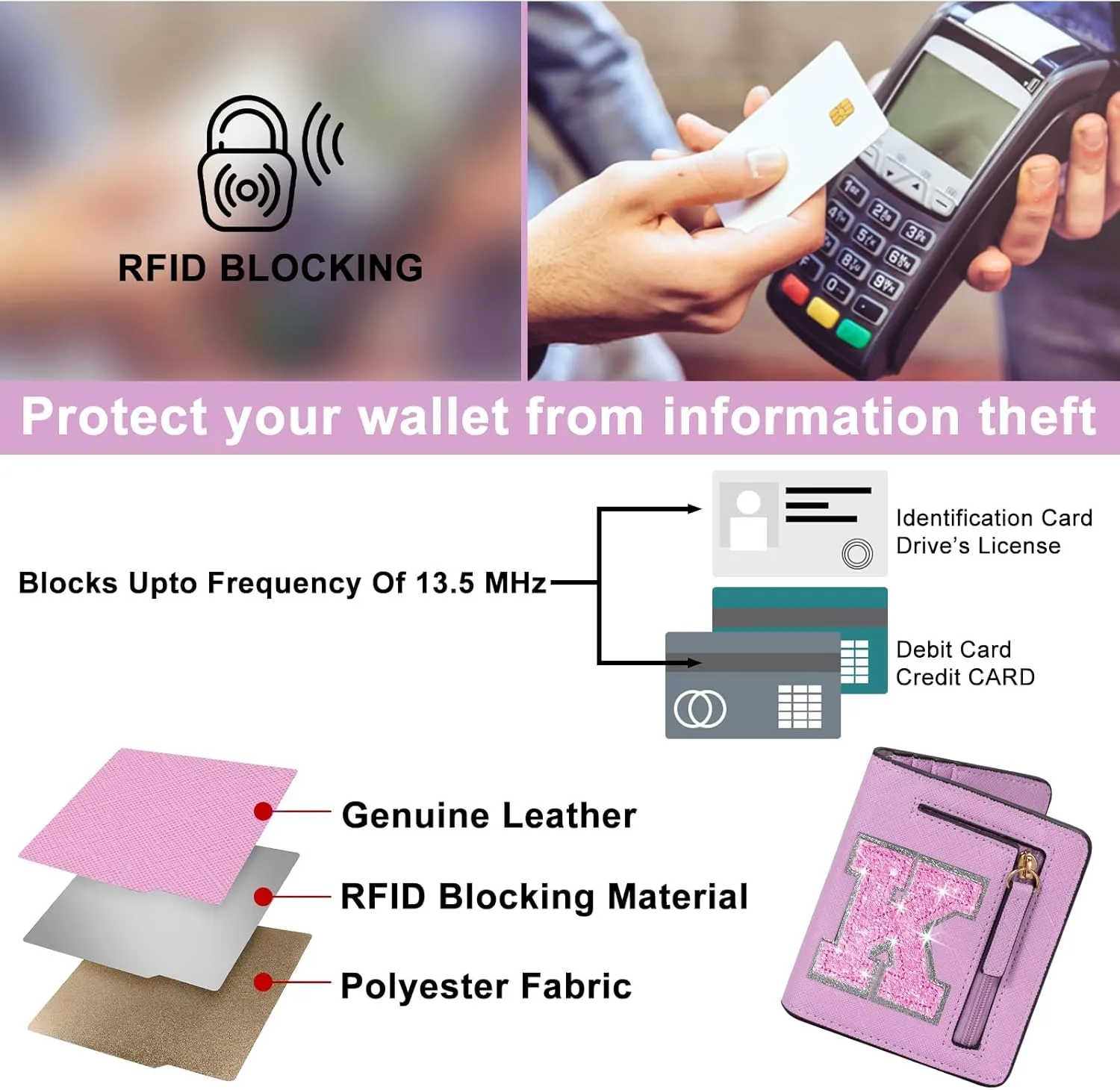 8 9 10 11 12 13 14 Year Old Teen Girl Birthday Gift Kids Wallet Girls Wallet Rfid Wallet Women Preppy Stuff for Girl