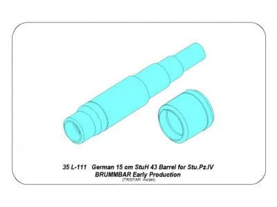 Aber 1/35 German 150mm Barrel For Brummbar Early 35 L-111