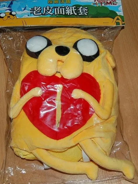 Adventure Time Taiwan Hi-Life Limited Jake the Dog Ver 15" Tissue Paper Bag Plush Doll Figure