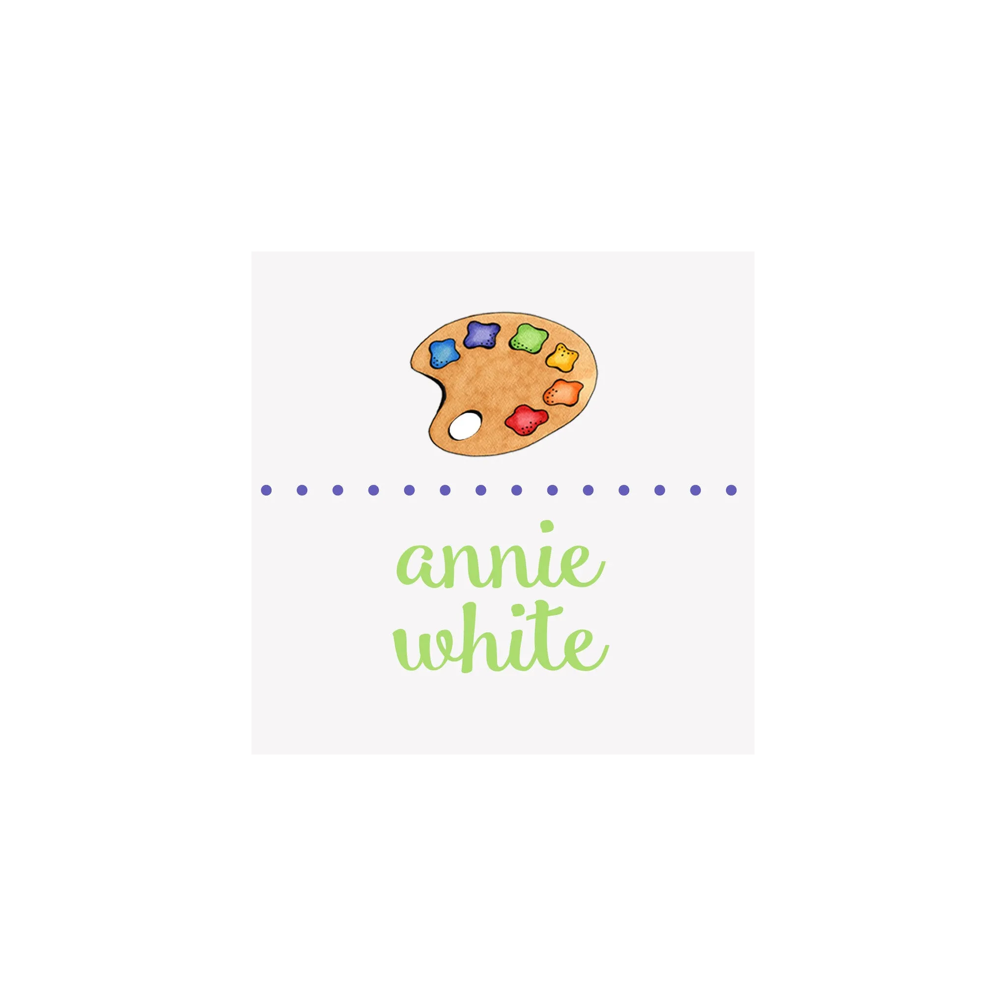 Art Palette Gift Tags & Stickers