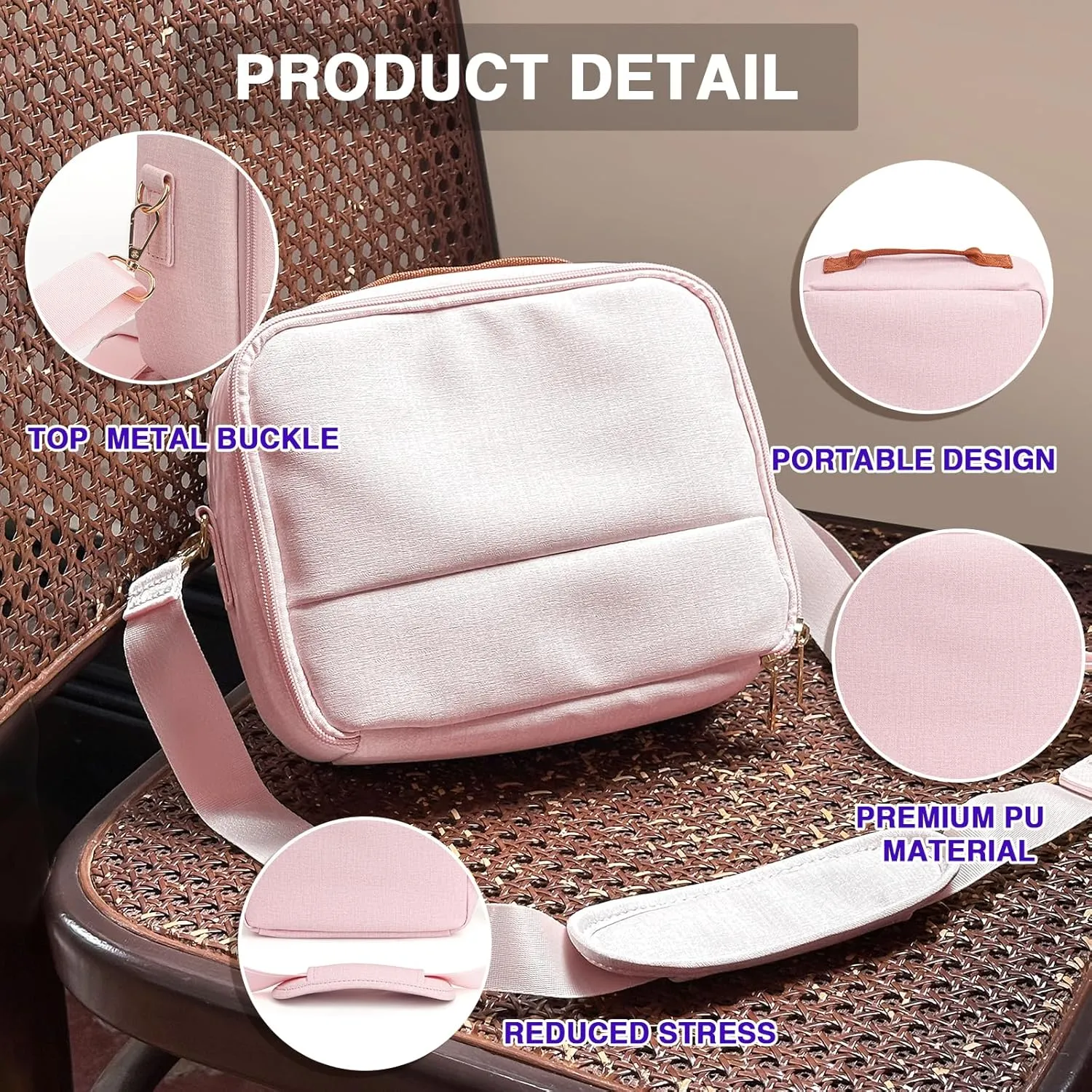 CAIYOULE Universal Portable Protective Bag for Fujifilm Instax Mini 12/11/99/7 /40/Evo/Link2/Liplay/SQ /CP910/1200/1300 and DSLR Cameras fuji Instant Universal Digital Camera Case No Camera-Pink