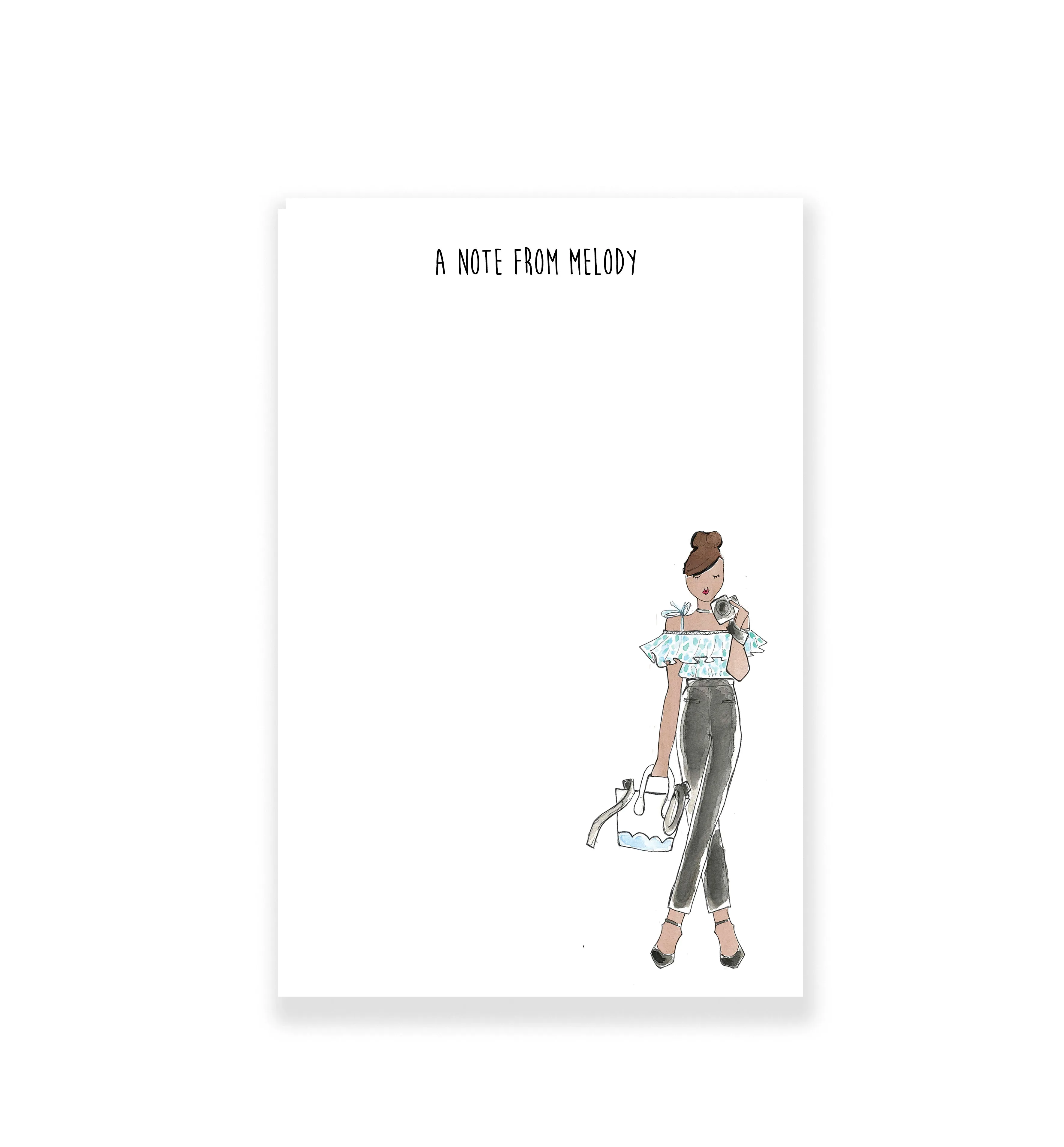 Camera Girl Personalized Notepad
