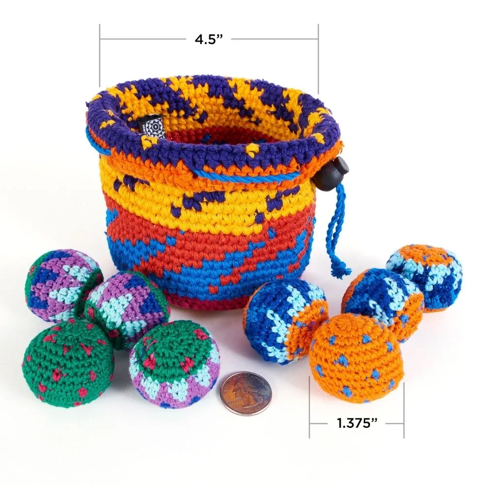 Canastaball Kit Crocheted Mini Bag Toss Game