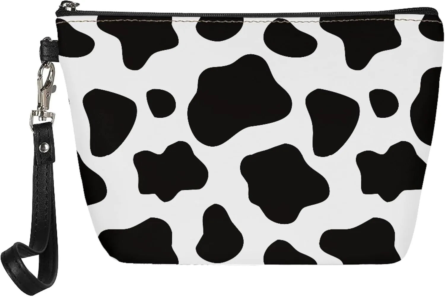 Cow Print Makeup Bag Small Cosmetic Bags Waterproof Travel Makeup Pouch with Zipper Great Gifts for Women