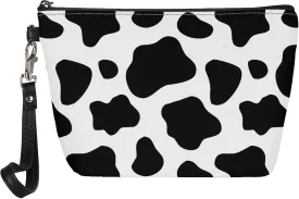 Cow Print Makeup Bag Small Cosmetic Bags Waterproof Travel Makeup Pouch with Zipper Great Gifts for Women