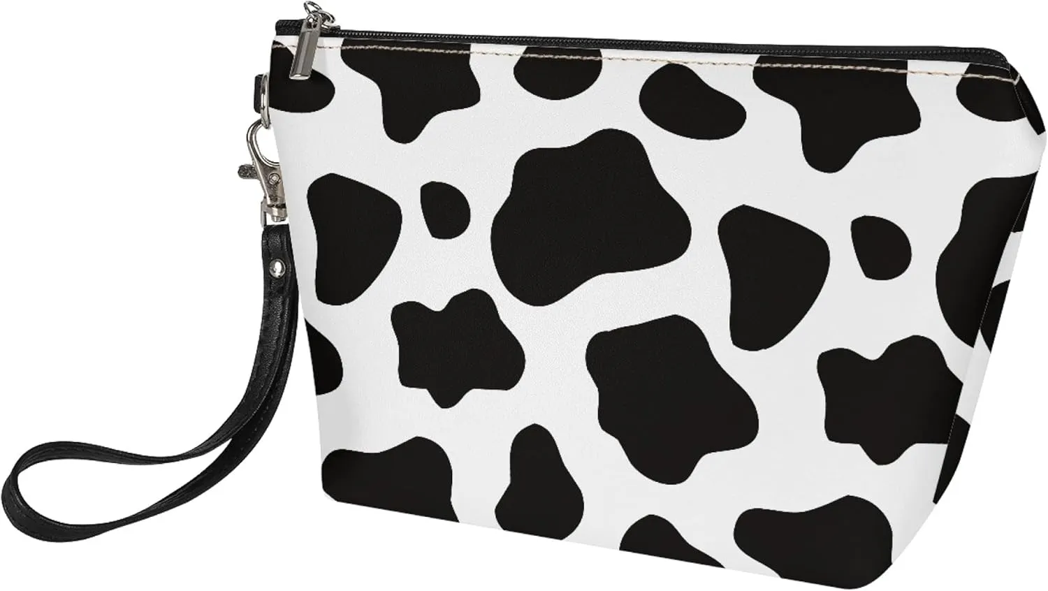 Cow Print Makeup Bag Small Cosmetic Bags Waterproof Travel Makeup Pouch with Zipper Great Gifts for Women