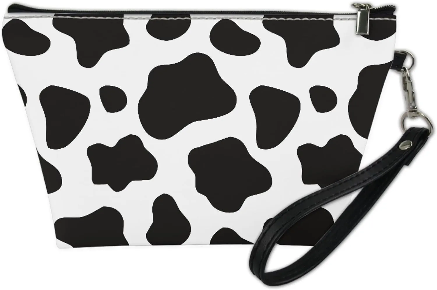 Cow Print Makeup Bag Small Cosmetic Bags Waterproof Travel Makeup Pouch with Zipper Great Gifts for Women