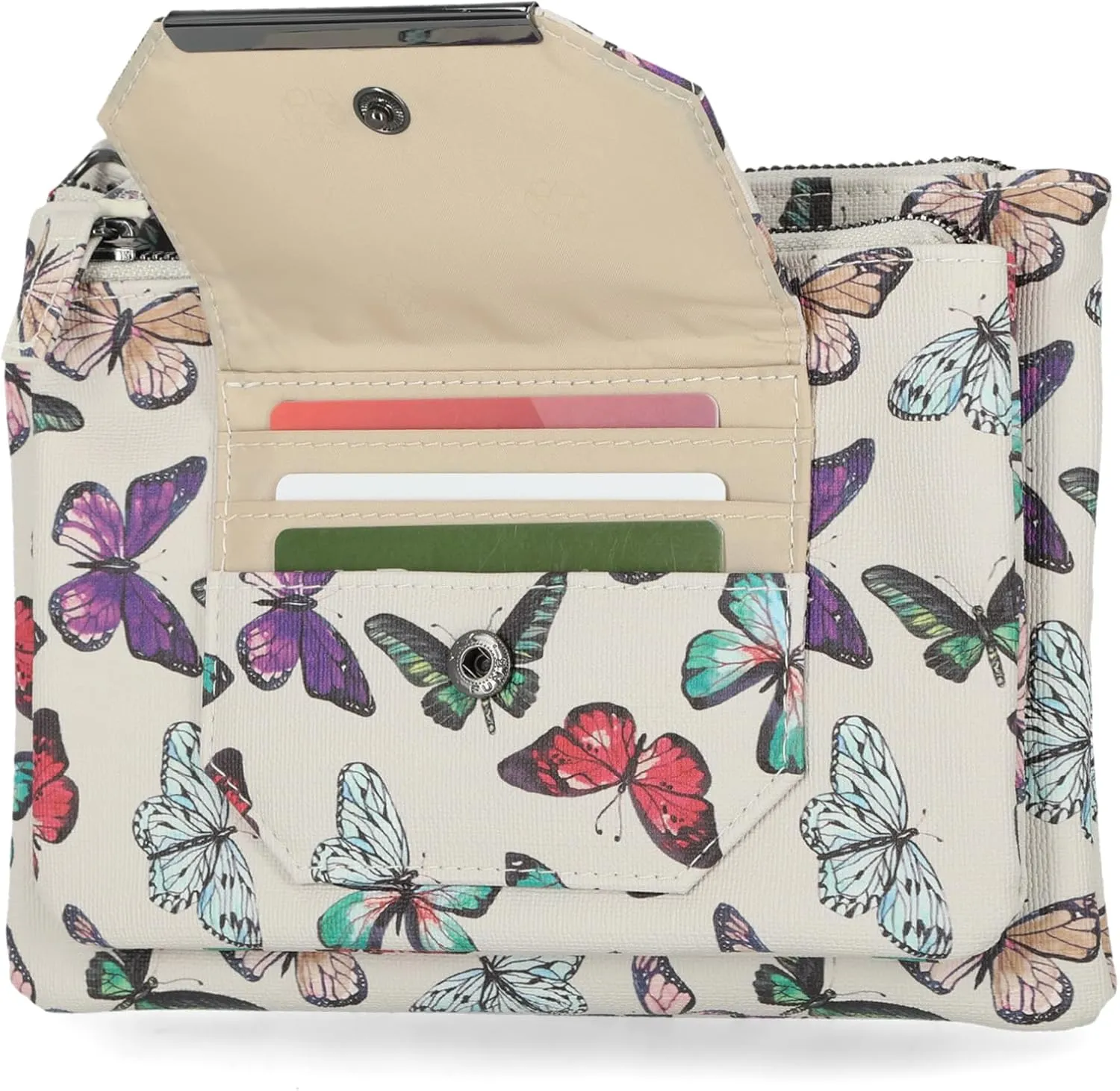 Mundi Demi Anti Theft Womens Crossbody Bag Compact RFID Purse Credit Card Wallet