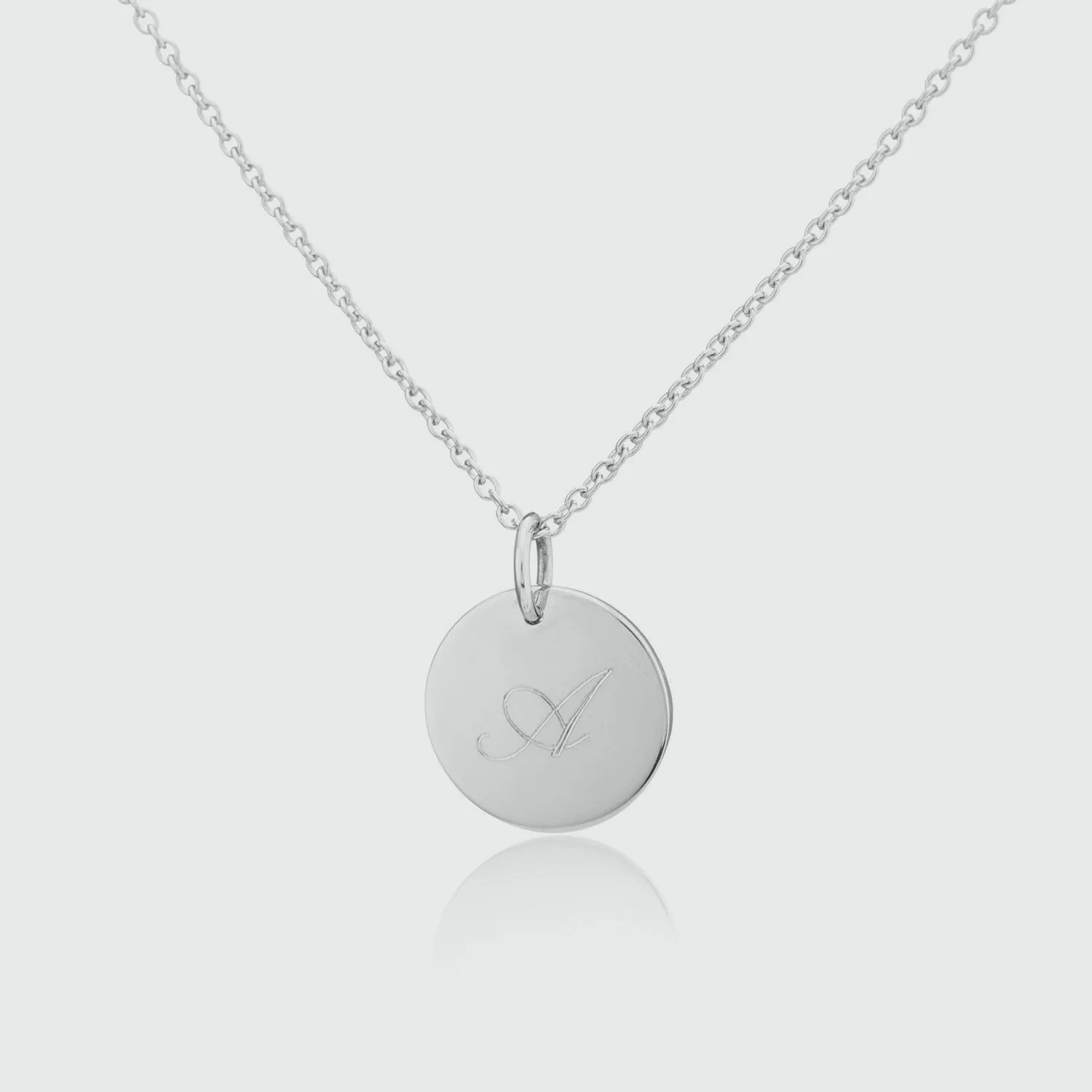 Pembroke Sterling Silver Small 12mm Disc Pendant