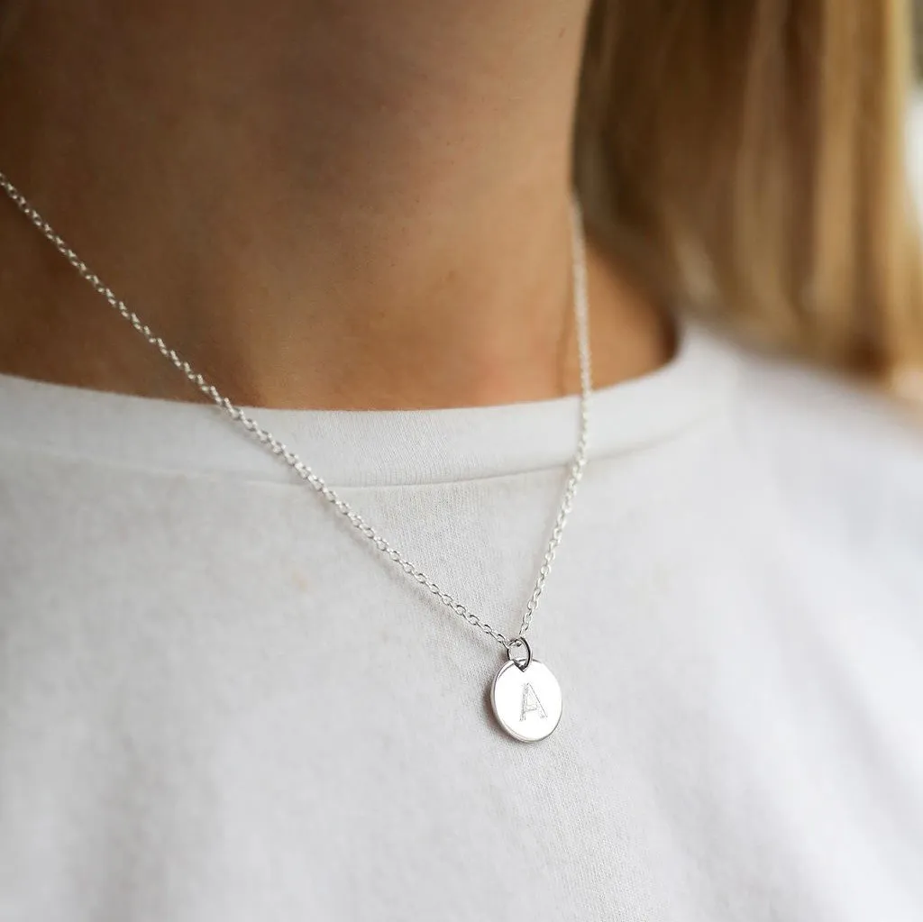 Pembroke Sterling Silver Small 12mm Disc Pendant