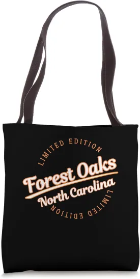 Retro Athletic Forest Oaks NC Apparel Tote Bag