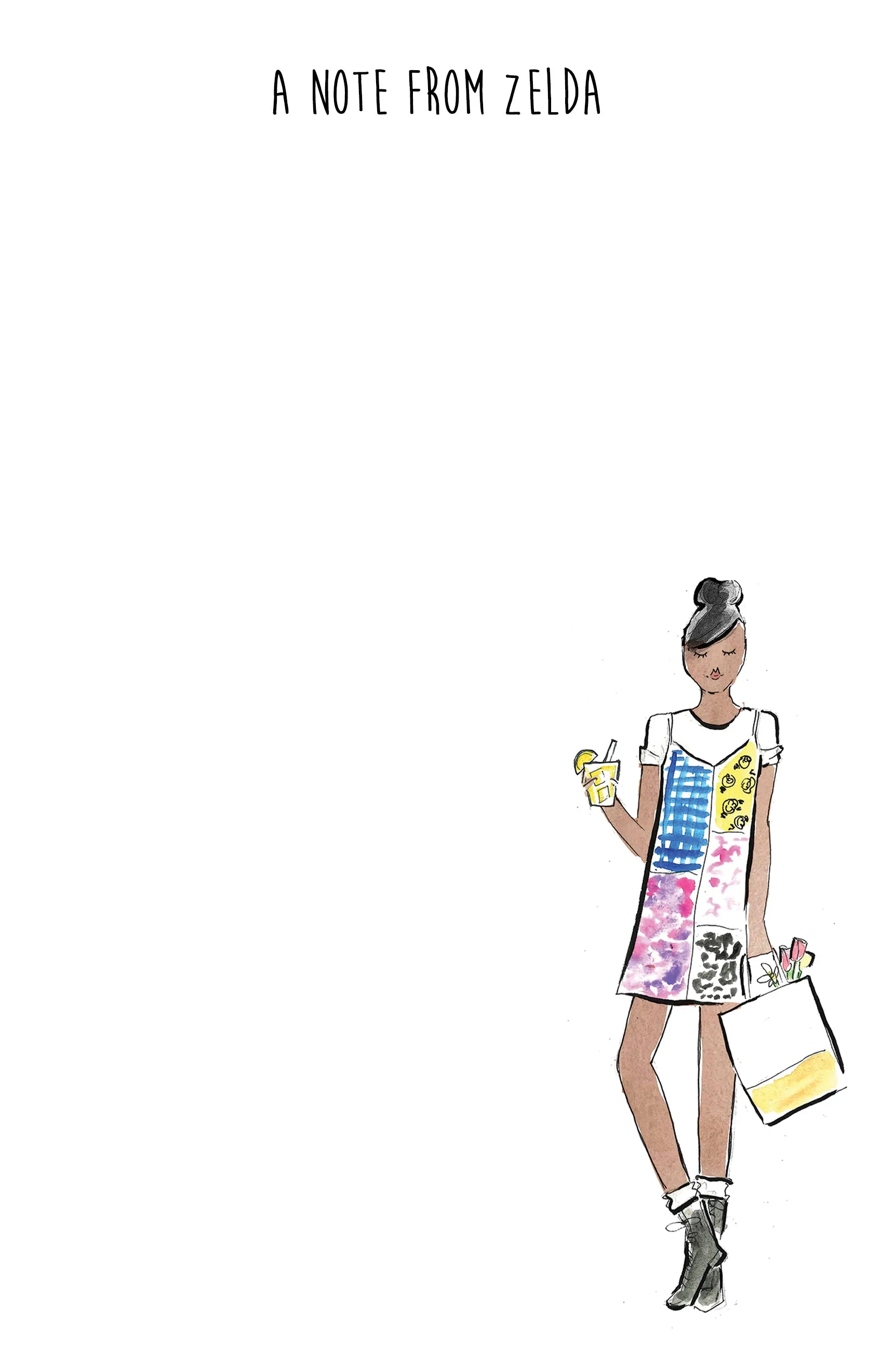 Slip Fashion Girl Personalized Notepad