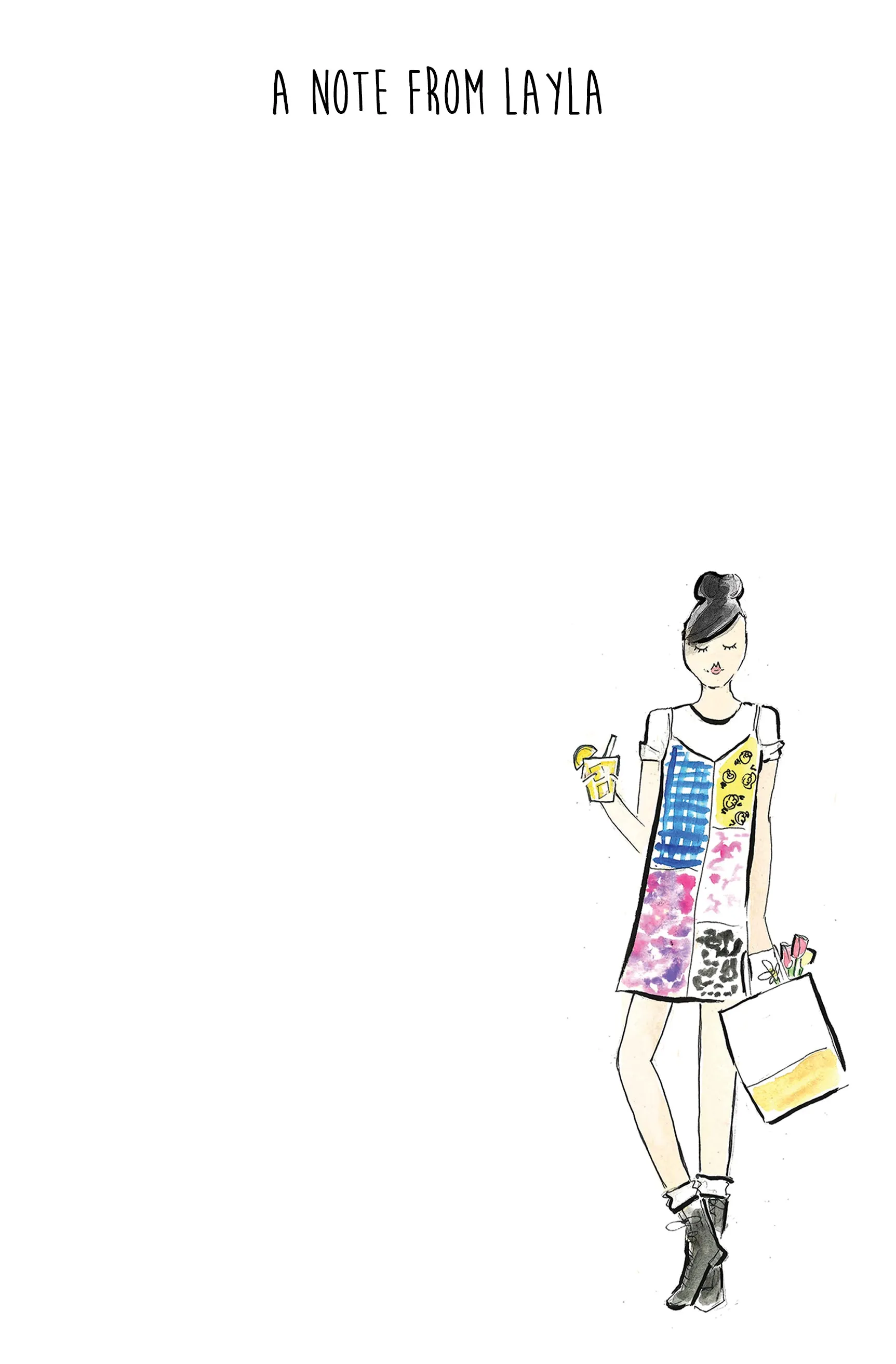 Slip Fashion Girl Personalized Notepad