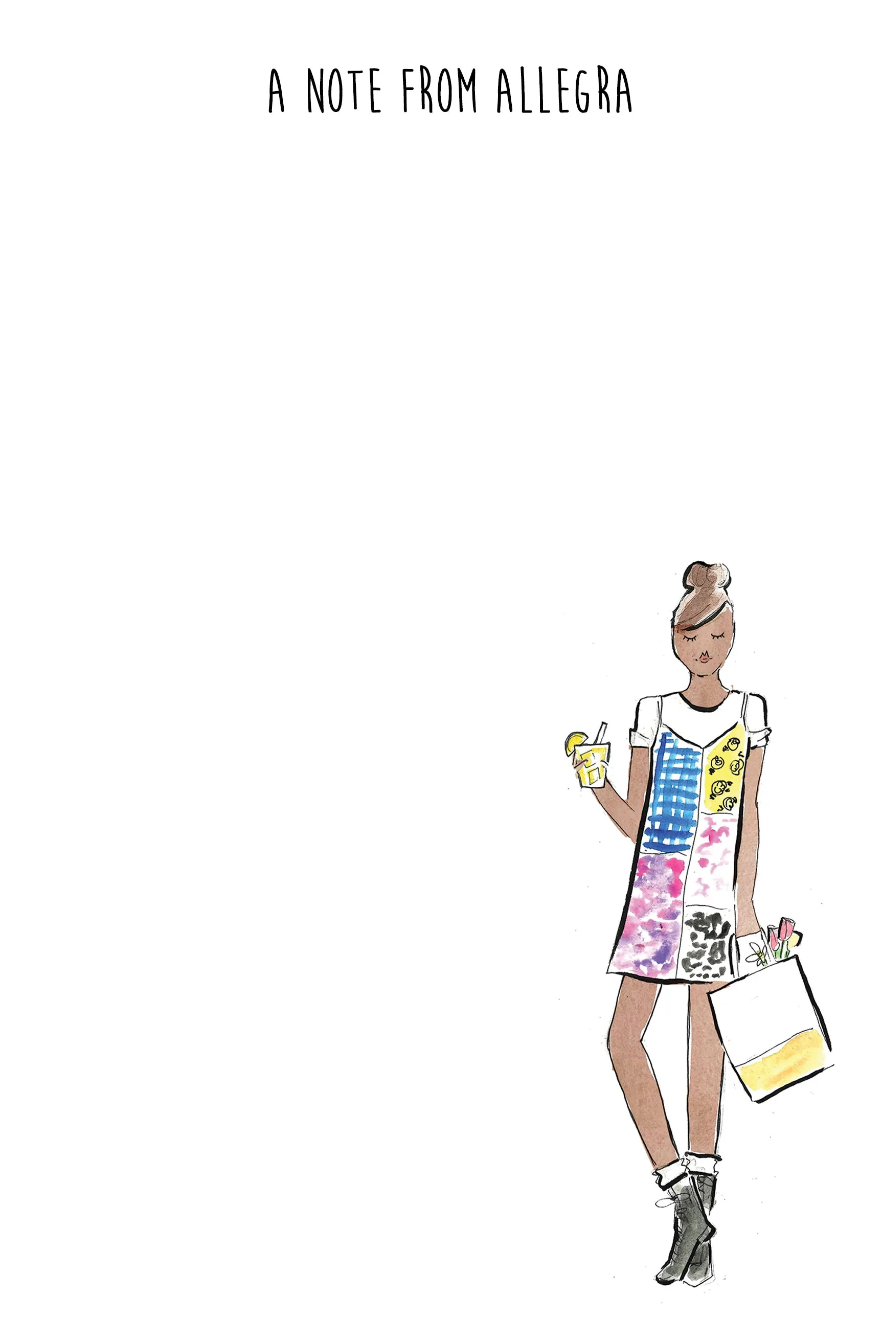 Slip Fashion Girl Personalized Notepad