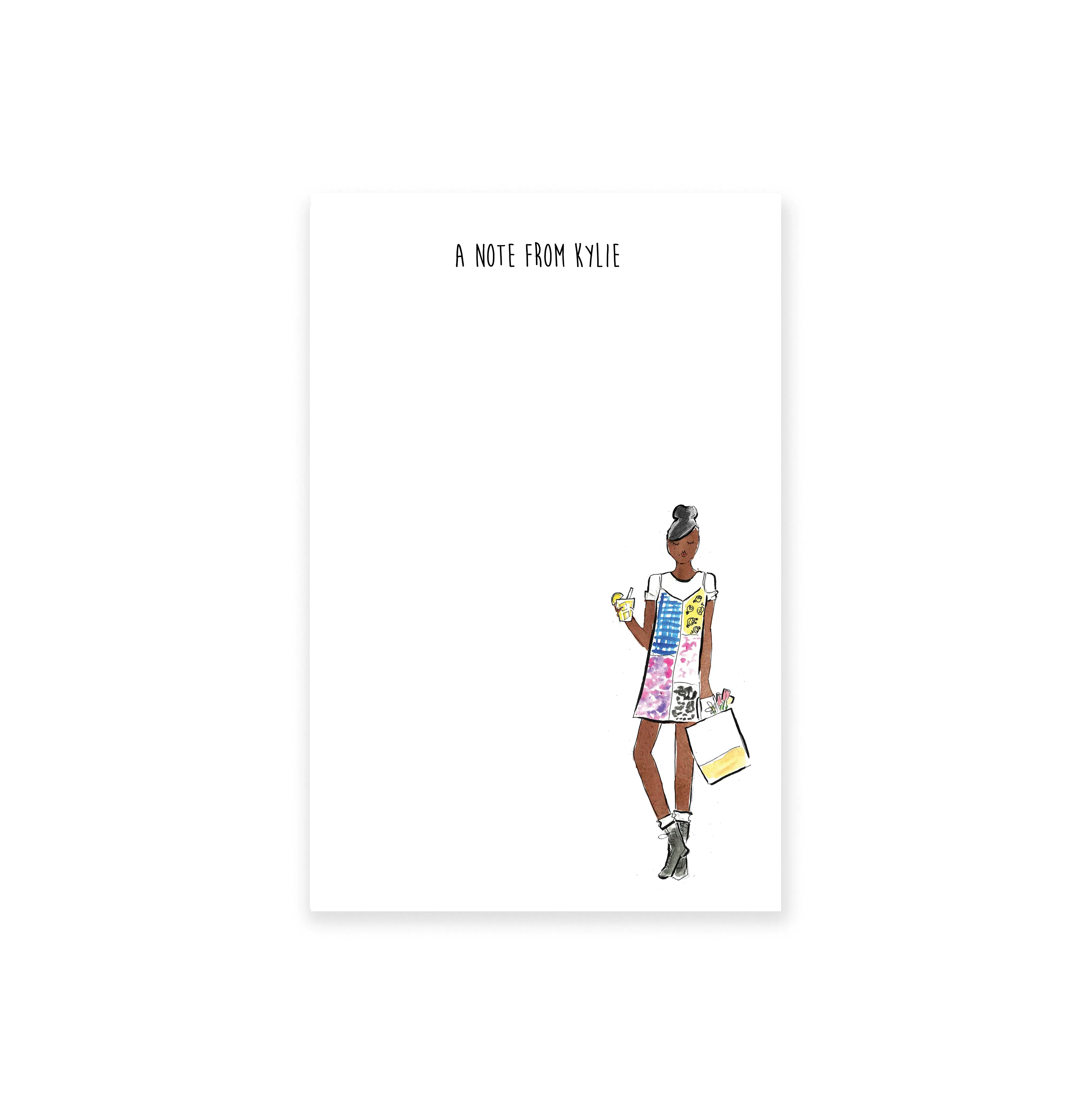 Slip Fashion Girl Personalized Notepad