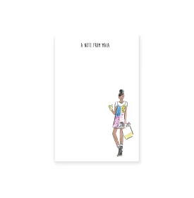 Slip Fashion Girl Personalized Notepad