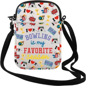 TSOTMO Bowling Is My Favorite Season Crossbody Bag Bowling Gift Bowling Lover gift Game Day Sports Gift