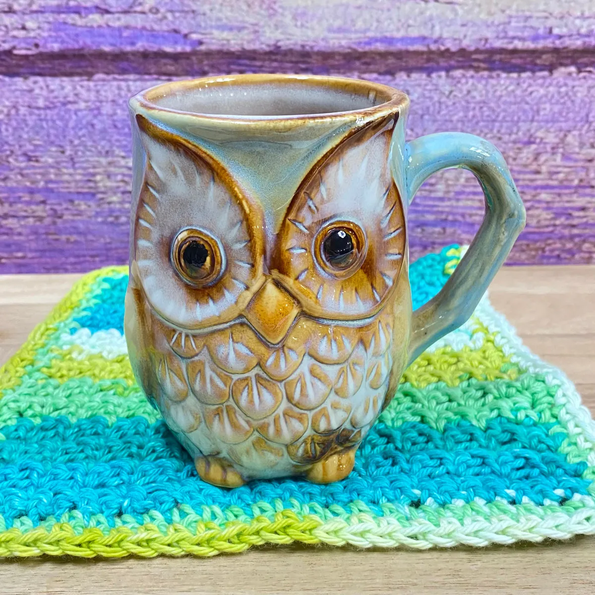 Wise Owl Pewter Tea Infuser and Mug