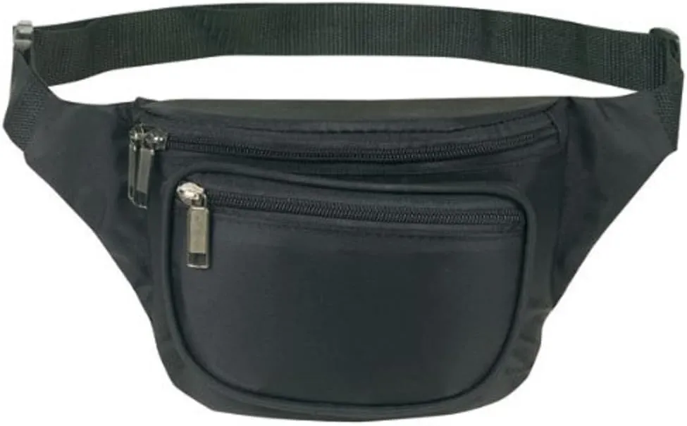 Yens Fantasybag 3-Zipper Fanny Pack-Black, FN-03